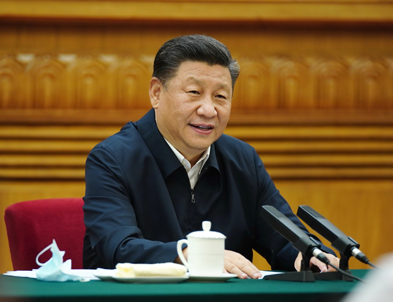 7月21日，中共中央總書記、國(guó)家主席、中央軍委主席習(xí)近平在京主持召開(kāi)企業(yè)家座談會(huì)并發(fā)表重要講話。新華社記者 鞠鵬 攝